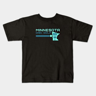 Minnesota Disc Golf - Disc Line Light Green Kids T-Shirt